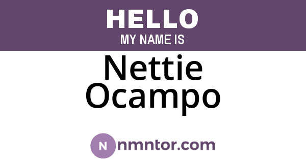 Nettie Ocampo