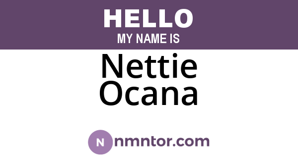 Nettie Ocana
