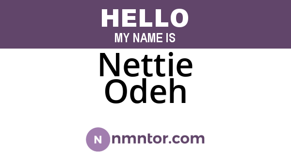 Nettie Odeh