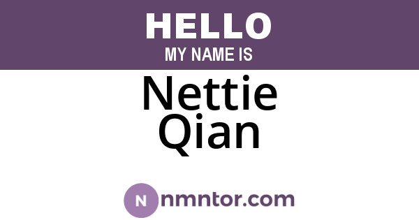 Nettie Qian