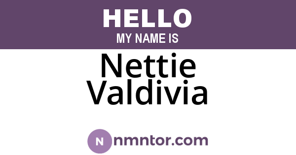 Nettie Valdivia