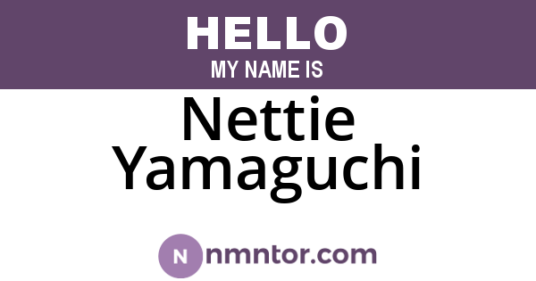Nettie Yamaguchi