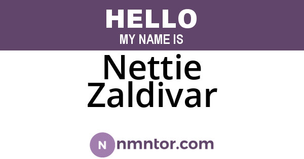 Nettie Zaldivar