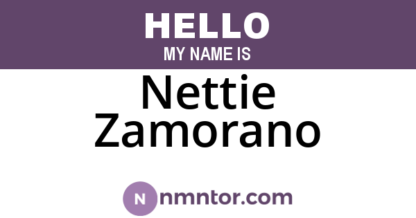 Nettie Zamorano
