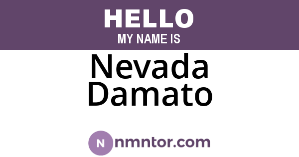 Nevada Damato