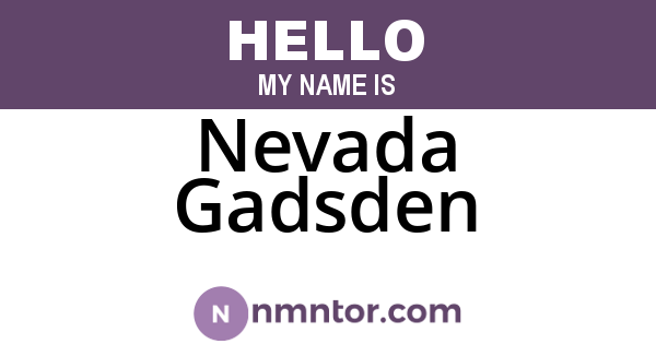 Nevada Gadsden