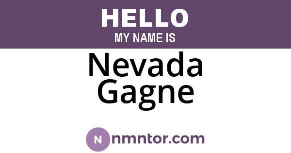 Nevada Gagne