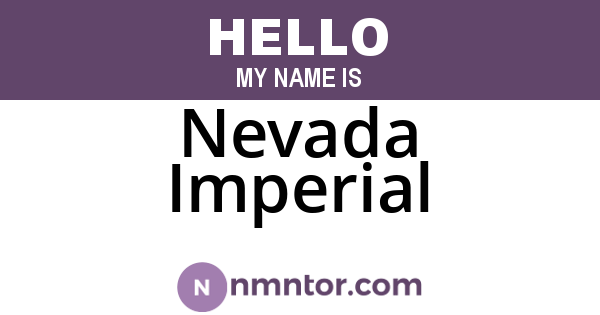 Nevada Imperial