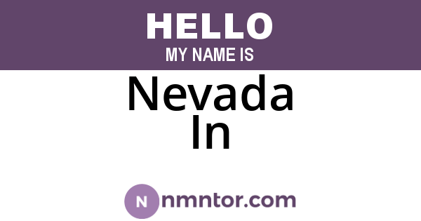 Nevada In