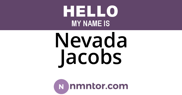 Nevada Jacobs