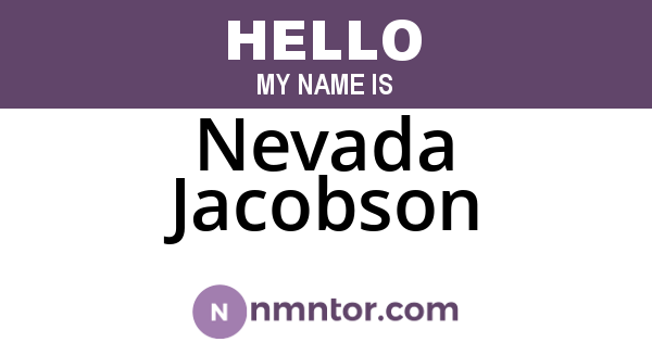 Nevada Jacobson
