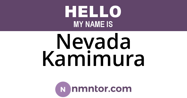 Nevada Kamimura
