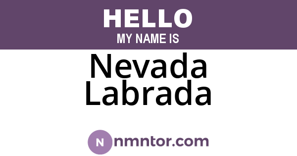 Nevada Labrada