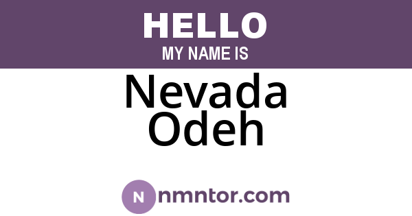 Nevada Odeh