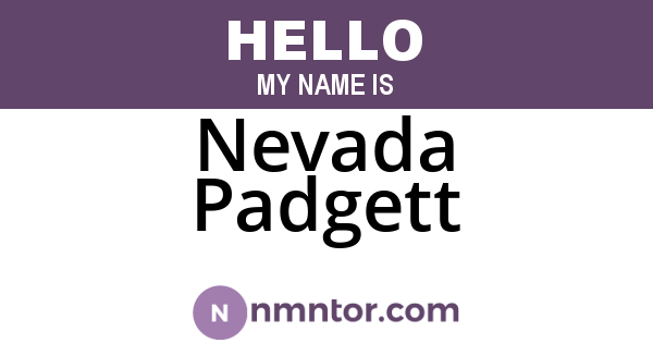 Nevada Padgett