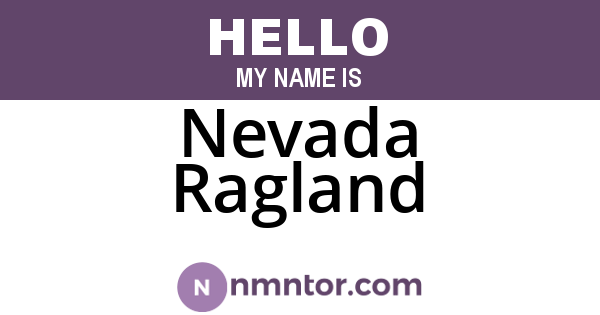 Nevada Ragland