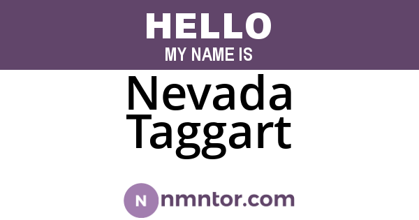 Nevada Taggart