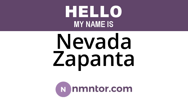 Nevada Zapanta