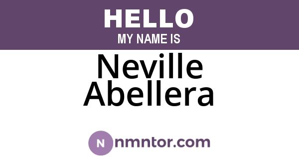 Neville Abellera