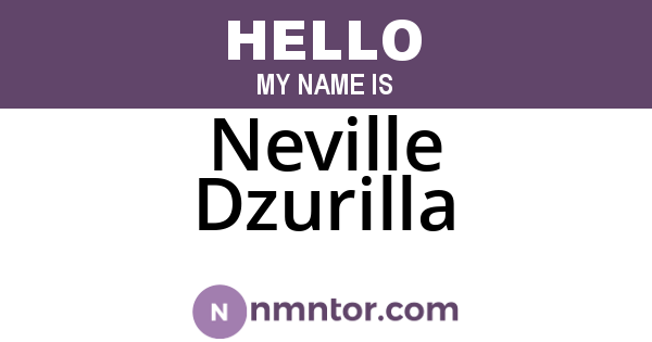 Neville Dzurilla