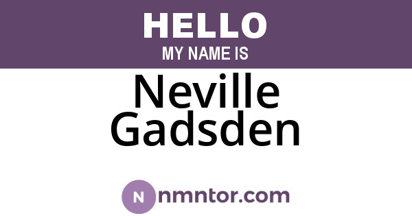 Neville Gadsden