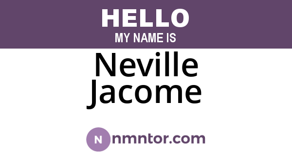 Neville Jacome