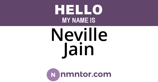 Neville Jain