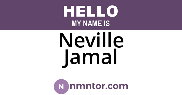Neville Jamal