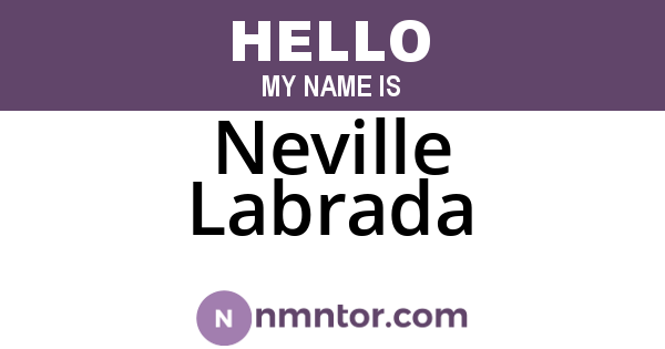 Neville Labrada