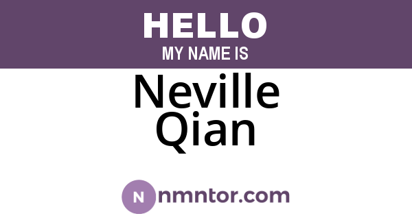 Neville Qian