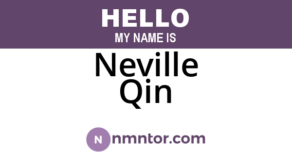 Neville Qin