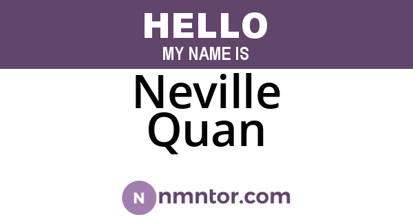 Neville Quan