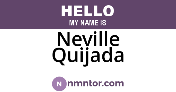 Neville Quijada