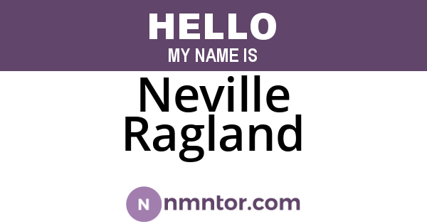 Neville Ragland