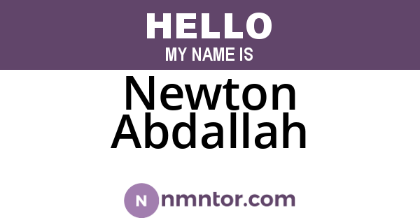 Newton Abdallah