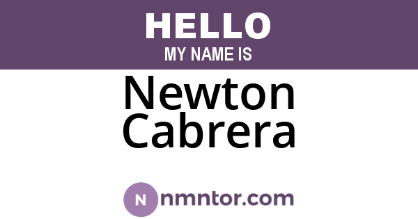 Newton Cabrera