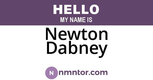Newton Dabney