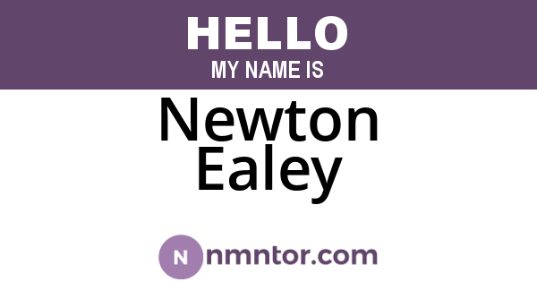 Newton Ealey
