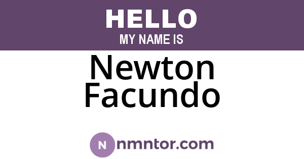 Newton Facundo