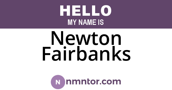 Newton Fairbanks