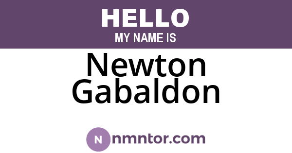 Newton Gabaldon