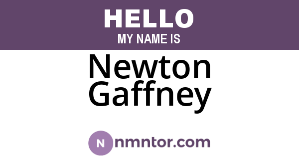 Newton Gaffney