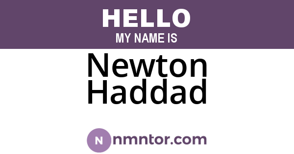 Newton Haddad