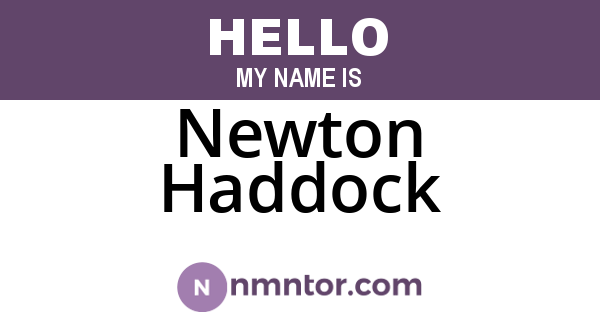 Newton Haddock