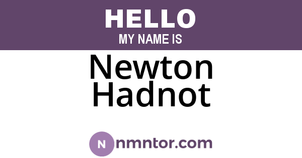 Newton Hadnot