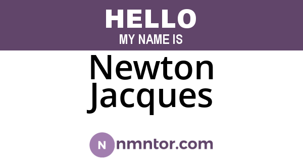 Newton Jacques