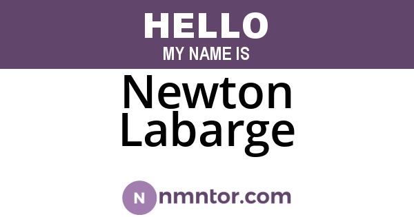 Newton Labarge