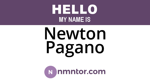 Newton Pagano