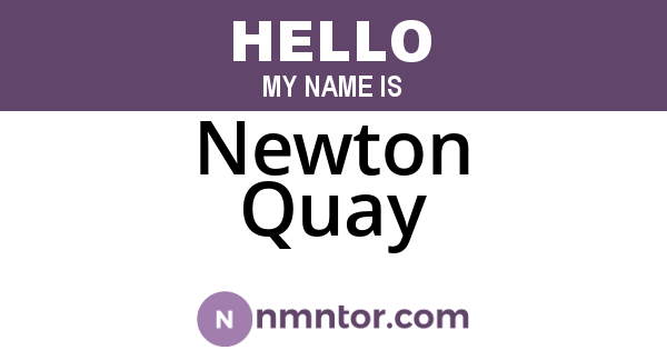 Newton Quay