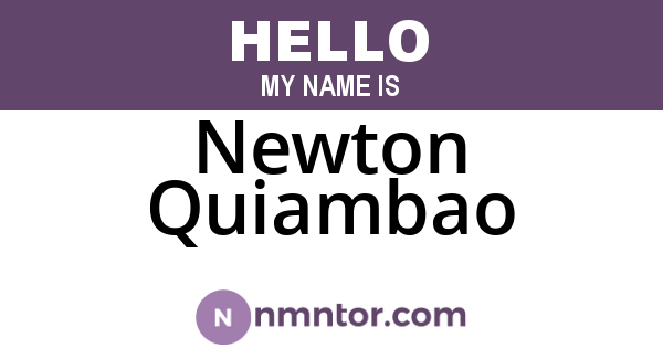 Newton Quiambao